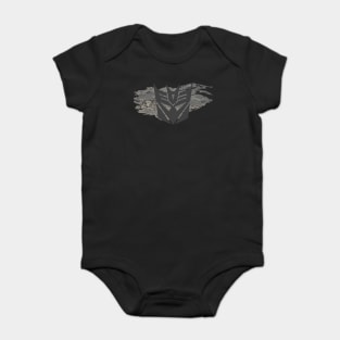 Starscream-Decepticon logo on ABU Tiger Stripes Baby Bodysuit